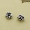Accesorios para joyería de plata de ley 925 soporte para cuentas de flor de rosa accesorios de plata DIY accesorios de plata al por mayor