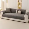 Cojín de sofá a cuadros de terciopelo holandés, cojín de asiento acolchado engrosado para otoño e invierno, funda de sofá de felpa antideslizante, adecuado para comercio electrónico transfronterizo
