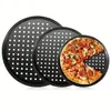 Bandeja Perforada para Pizza al Horno Bandeja para Pizza con Queso Bandeja para Parrilla de Barbacoa Utensilios para Hornear Pizza