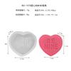 Cross-border nova série DIY Dia dos Namorados tridimensional carta de amor vela sabão incenso vela molde de silicone