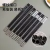 Hashis para Panela Quente Destacáveis com Pontas Intercambiáveis, Cabos de Hashi em Liga Metálica para Mesa, Conectores Separados de Aço Inoxidável, Uso Doméstico e em Restaurantes, Hashis de Bambu Estendidos