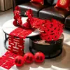 Decoraciones de carácter "doble felicidad" para bodas, adornos 3D de "doble felicidad", juego de decoración para dormitorio principal y habitación de bodas, accesorios para fotos de boda y compromiso