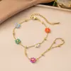 Pulsera de acero de titanio nueva, no se decolora, estilo ins, versátil para mujer, joyería para mujer, alta calidad para mujer