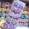 Anel de cabelo infantil fofo com diamante perolado roxo Kulomi Sugar Love desenho animado para meninas, tendão de borracha, corda para cabeça de estudante do ensino fundamental
