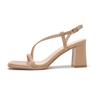 Fu Tamaño Tacón Grueso Sandalias de Tacón Alto Zapatos de Mujer 2023 Nuevo Verano Simple Moda Zapatos de Mujer Casual Viaje Zapatos de Tiras