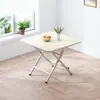 Mesa Dobrável para Uso Doméstico, Mesa de Jantar Portátil Simples, Mesa Quadrada para Apartamentos de Aluguel, Apartamentos Pequenos, Mesa de Jantar Minimalista
