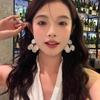Aretes Largos de Borla Estilo Retro Imitación Concha Exagerados de Alta Gama Estilo Caliente Aretes Populares Aretes Personalizados