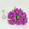 Venta al por mayor de Ramilletes de Flores Artificiales de 10 Piezas de un Fabricante de Pantallas, con Flores de Seda Artificial Estilo Chino para Decoración y Arreglos de Boda