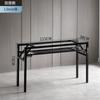 Suporte de Mesa Dobrável Simples Preto Suporte de Mesa de Mola de Metal Perna de Camada Única Branco Dobrável de Dupla Camada para Mesa de Escritório
