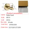 Suporte de Toalha de Banheiro Dourado para Pendurar Conjunto de Aço Inoxidável 304 Rack de Armazenamento para Vaso Sanitário Vaso Sanitário Ferragens para Pendurar na Parede
