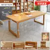 Escritorio para sala de estar, escritorio largo grande para leer y estudiar, mesa de comedor para el hogar, mesa doble larga, estación de trabajo para computadora
