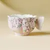 Juego de Tazas de Café Tsubaki y Glicinia Pintadas a Mano por el Fabricante, Taza de Cerámica para Latte, Exquisita Vajilla para el Té de la Tarde, Taza de Té Negro