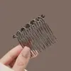 Presilha de Cabelo Simples para Mulheres, Presilha de Nuca, Acessório de Cabelo com Strass, Pente de Encaixe na Nuca, Presilha de Cabelo Sem Costura, Presilha para Franja, Ferramenta de Penteado de Luxo