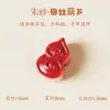 Cuentas Sueltas de Cinabrio Rojo de Alto Contenido Natural Materiales Hechos a Mano para DIY con Cuentas para el Año del Caballo Mineral Original Oro Púrpura Arena Imperial Pequeños Accesorios