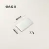 Accesorios Personalizados para Cuadernos del Fabricante, Hebilla de Hierro Autoadhesiva Cepillada Metálica, Hebilla de Papelería, Hebilla de Hardware para Cuaderno de Negocios