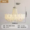 Luminária de Sala de Estar em Vidro Floral Estilo Francês, Luz de Pérola Quente e Luxuosa, Luminária Romântica para Quarto Principal, Lustre de Sala de Jantar Novo de Alta Qualidade