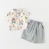 Traje dividido, ropa de bebé, verano nuevo, para niños, verano, dos piezas, informal, coreano, ropa fina para bebés