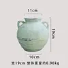 Vaso Cerâmico Japonês Retrô Manuscrito Ornaments Decorações para Sala de Estar, Casa de Hóspedes, Entrada Ornamentos de Mesa com Vento Antigo e Silencioso