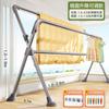 Tendedero de Piso de Acero Inoxidable para Secado de Ropa Dormitorio Balcón Tendedero Plegable Artefacto para Secar Edredones Barra Telescópica Elevable para Ropa
