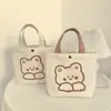 Mini Bolsa de Lona Estilo Coreano Personalizada Linda Exquisita para Viajes Trabajo Escuela Libros Llave Paraguas Bolso de Mano