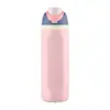 Taza de Fruta de Doble Tapa Estilo Celebridad Transfronteriza Botella de Agua de Acero Inoxidable 304 Jarra de Agua Deportiva con Asa Portátil Venta al por Mayor