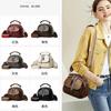 Bolso de Mano Texturizado Retro Europeo y Americano para Mujer Bolso de Hombro Casual Ancho que Combina con Todo Bordado de Diamantes Bolso Cruzado Simple para Madre