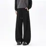 Pantalones Deportivos Plisados Americanos para Hombre Otoño Invierno Nuevos Cleanfit Retro Versátiles Holgados Rectos Casuales Ropa para Hombre