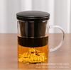 Taza de pareja, taza de té, taza de té, taza de cerámica creativa con tapa, taza de filtro de oficina, taza de aspecto alto