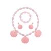 Acessórios Bela Adormecida Aurora Rosa Coroa de Sereia Bolsa Colar Conjunto Acessórios Princesa Rosa Dropshipping