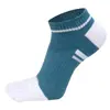 Meias Masculinas de Verão em Algodão Absorventes de Suor Respiráveis Finas Meias Cano Baixo Aba Antiderrapante no Calcanhar Meias Esportivas Curtas para Tornozelo Meias Invisíveis de Cinco Dedos