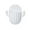 Estante de Almacenamiento Multifuncional de Cactus para Montar en la Pared para Teléfono de Mesita de Noche y Herramientas de Maquillaje, Caja de Almacenamiento para Baño