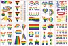 Tatuagem Adesiva Infantil de Sereia, Dinossauro, Pirata, Unicórnio em Estoque, Adesivos Divertidos de Tatuagem de Rosto de Desenho Animado Fofo
