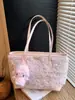 Bolsas de Peluche Transfronterizas para Mujer, Gran Capacidad, Nuevo Estilo Primavera 2026, Bolsos de Mano Casuales, Bolsos Tote de Alto Valor para el Día a Día