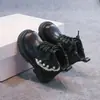 Botas Martin Infantis 2026 Outono/Inverno Novo Estilo Botas Individuais para Meninas Pequenas, Botas de Princesa com Cadarço para Meninas, Botas de Cano Médio para Bebês Meninas