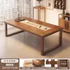 Mesa de estudo tradicional chinesa, escrivaninha, mesa de caligrafia, núcleo de madeira maciça, mesa de arte para aula de treinamento, mesa de xadrez e Go e pintura, mesa e cadeiras de treinamento