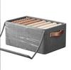 Caja de almacenamiento para ropa y pantalones con tapa transparente, cajón para el hogar, armario, caja de almacenamiento de ropa, cesta de almacenamiento plegable, caja de ajuste
