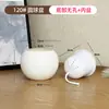 Maceta de plástico imitación piedra tamaño grande para el hogar estilo lujo ligero de alta gama color crema sala de estar oficina planta verde grande forma de bola redonda