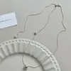 Luxo Leve, Exquisito, Estilo Normcore, Colar Ajustável com Puxador de Contas Redondas, Corrente de Clavícula Feminina Moderna, Simples, Elegante e de Alta Qualidade