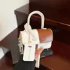 Bolso de Mano con Combinación de Colores Retro para Mujer 2025 Nueva Moda Simple Estampado en Caliente Gran Capacidad Bolso Cuadrado Pequeño Bolso de Hombro Cruzado