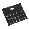 Amazon Lindo Conjunto de Pendientes de Animales de Aleación de Nicho Pendientes de Corazón Oso Conejo Exquisitos Pendientes Pequeños para Mujer