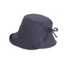 Chapéu de Pescador Xadrez Doce Estilo Japonês Chapéu com Aba Grande para Sol Primavera e Verão Chapéu de Bacia Moda Versátil Mostrando o Rosto Proteção Solar Pequena