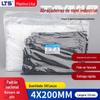 Amarração do cabo de nylon 4 * 200 preto e branco opcional auto-travamento de grau industrial de alta e baixa temperatura correia de amarração de cabo fábrica tailandesa atacado