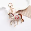 Chaveiro de Pônei Fofo Brilhante Cravejado de Diamante Novo Criativo Transfronteiriço Chaveiro de Bolsa Pingente Pequeno Presente Venda por Atacado