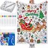 Navidad Árbol de Navidad DIY Manta para Colorear Manta para Colorear Manta para Colorear de Navidad