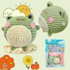 Lindo Kit de Material para Crochet de Muñeca de Rana DIY Muñeca Hecha a Mano Tutorial en Inglés Ilustración Simple y Fácil de Usar