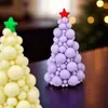 Vela Árbol de Navidad Aromaterapia Forma de Burbuja Abrasiva Forma Mini Linda