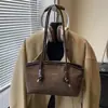 Bolso de Axila Mate Vintage para Mujer 2026 Nueva Moda Bolso Cubo Repujado Bolso de Mano de Gran Capacidad Bolso de Hombro