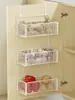 Porta de Armário de Cozinha Doméstico Multi-camadas Suporte de Temperos Cebolinha Gengibre Alho Armazenamento Lateral de Geladeira Armário Multifuncional Prateleira de Armazenamento Embutida Prateleira para Frutas e Vegetais