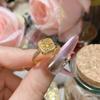 Anillo de bodas francés Camellia de lujo, ligero y de alta calidad, con incrustaciones de oro amarillo y diamantes, chapado en oro auténtico, ajustable, superbrillante, sencillo y de uso diario para mujer.