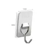 Ganchos adhesivos premium de acero inoxidable sin taladro, ganchos de pared adhesivos fuertes para cocina, ganchos adhesivos de pared, ganchos metálicos sin rastro
